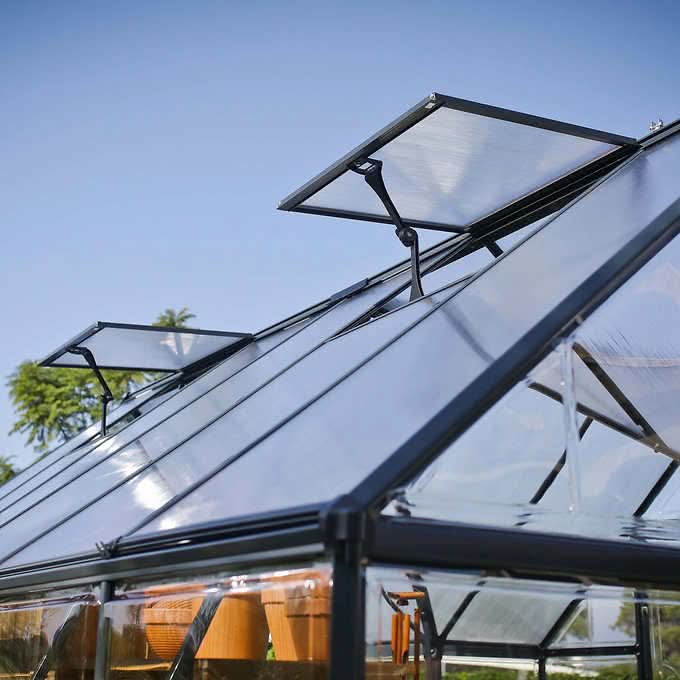 Palram Canopia Victory Orangery 10'x12' Greenhouse and Solarium w/Auto Vent Kit