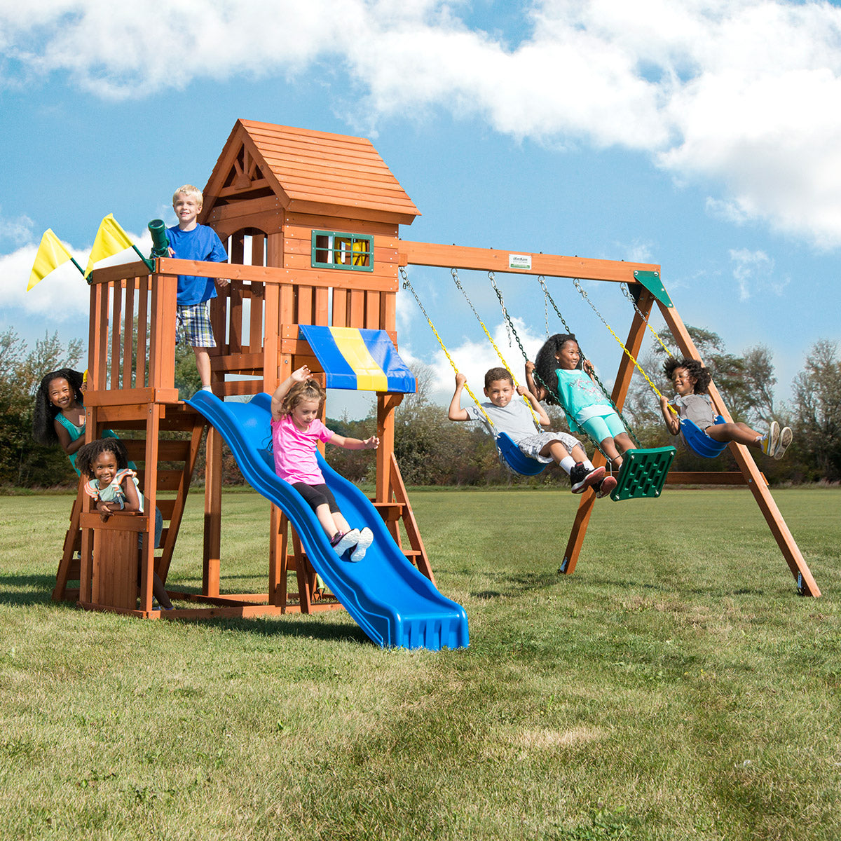 YardLine Play Systems Sky Climber II Swing Set