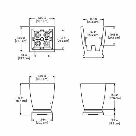 Acadia 18" Planter 2-pack
