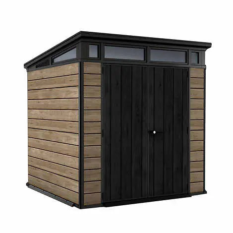 Keter DecoCoat 7x7 Premium Modern Outdoor Storage Shed
