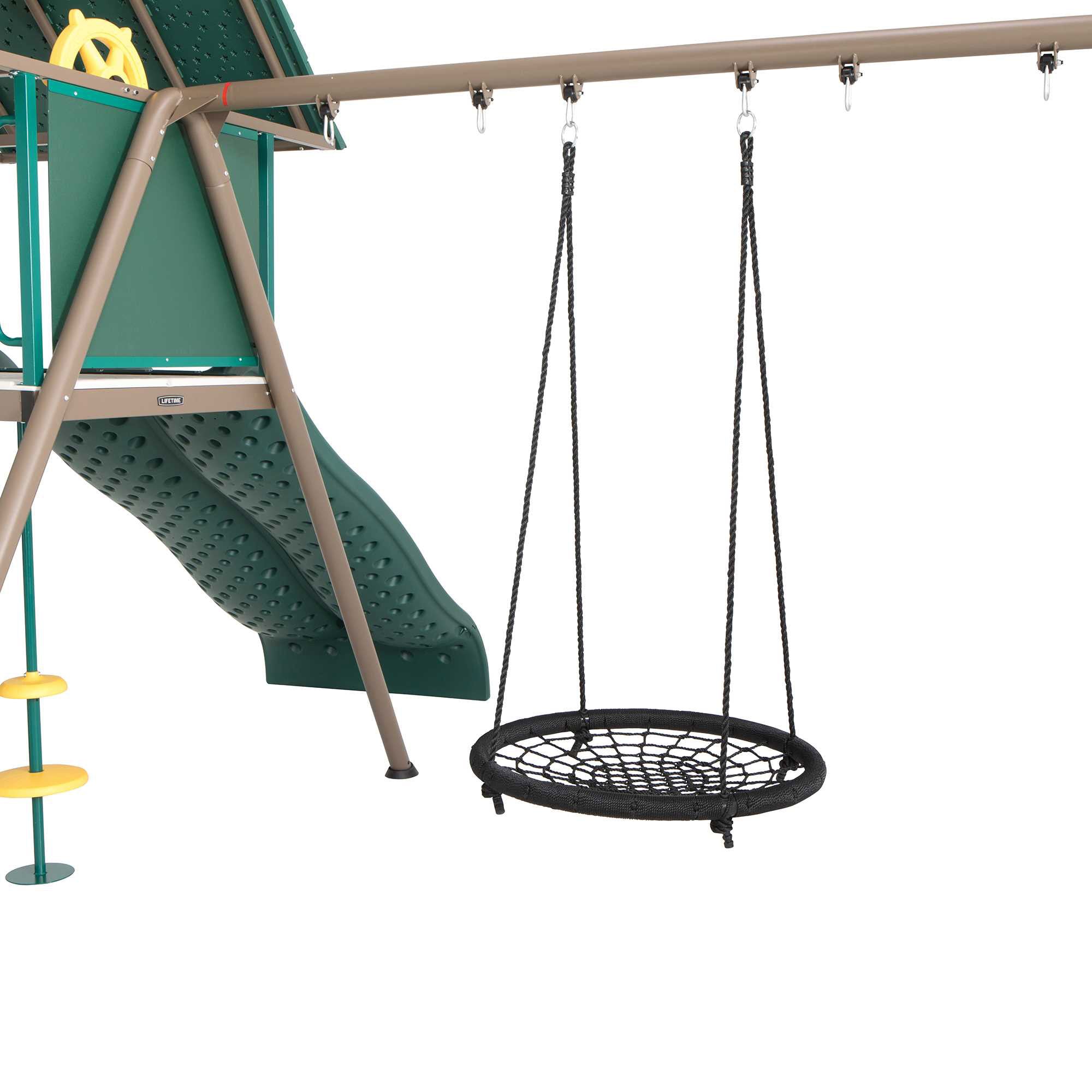 Lifetime Lookout Double-Slide Swing Set