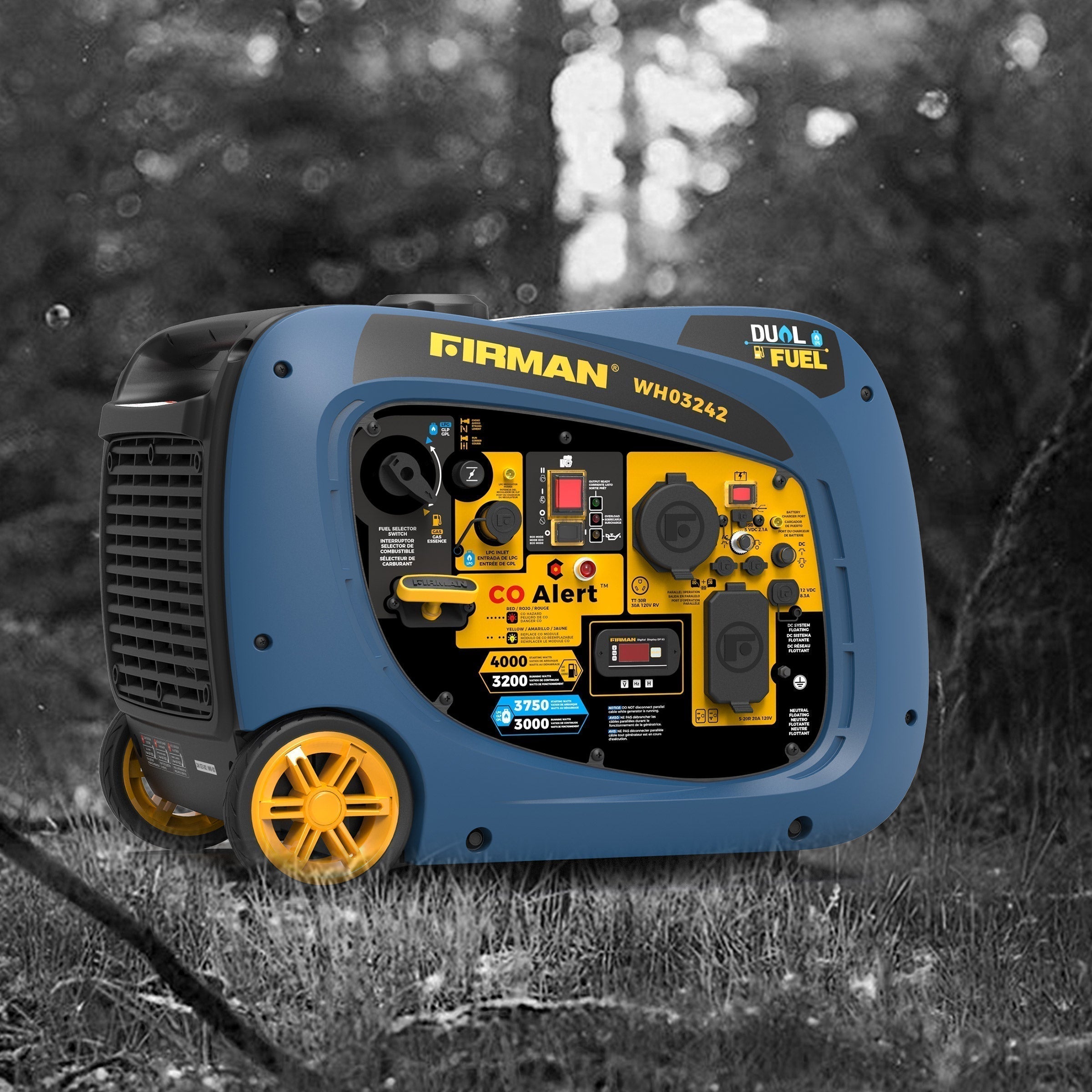 Firman 3200W Running / 4000W Peak Dual Fuel Inverter Generator