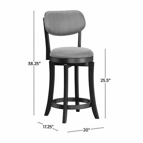 Saul 25" Swivel Barstool