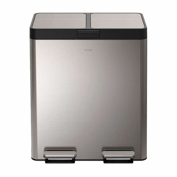 Kohler 82L Dual Bin Step Trash Can