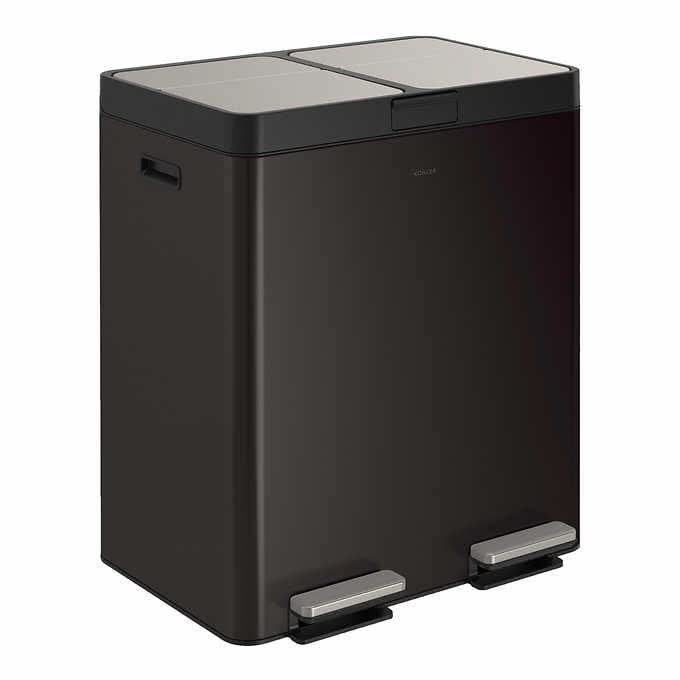 Kohler 82L Dual Bin Step Trash Can