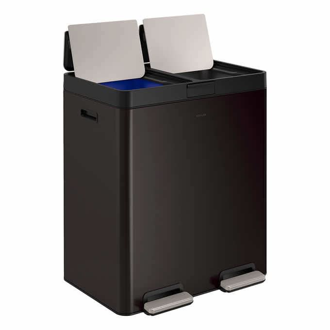 Kohler 82L Dual Bin Step Trash Can
