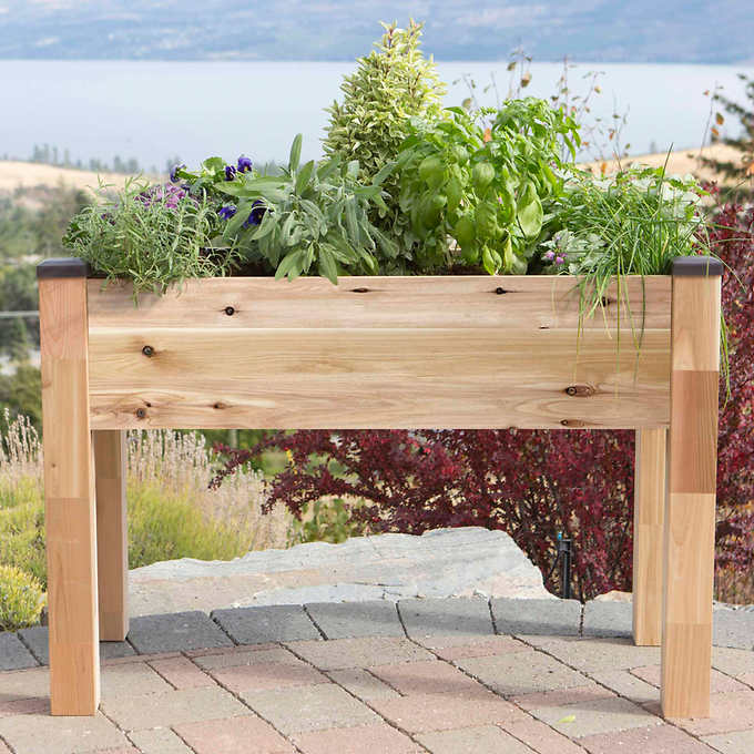 CedarCraft Elevated Cedar Planter 34" x 49" x 30"