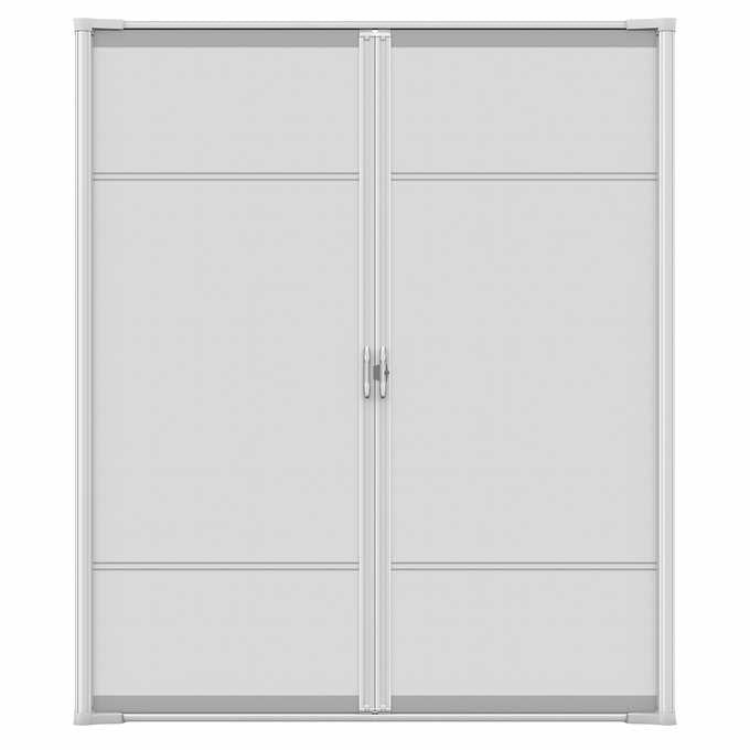 Cool Retractable Screen Door for Double Door Opening