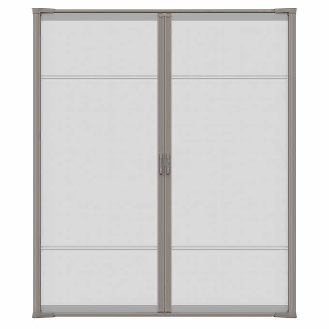 Cool Retractable Screen Door for Double Door Opening