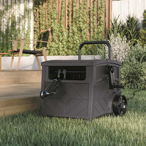 Suncast Smart Tube Hose Hideaway with Brass Connections