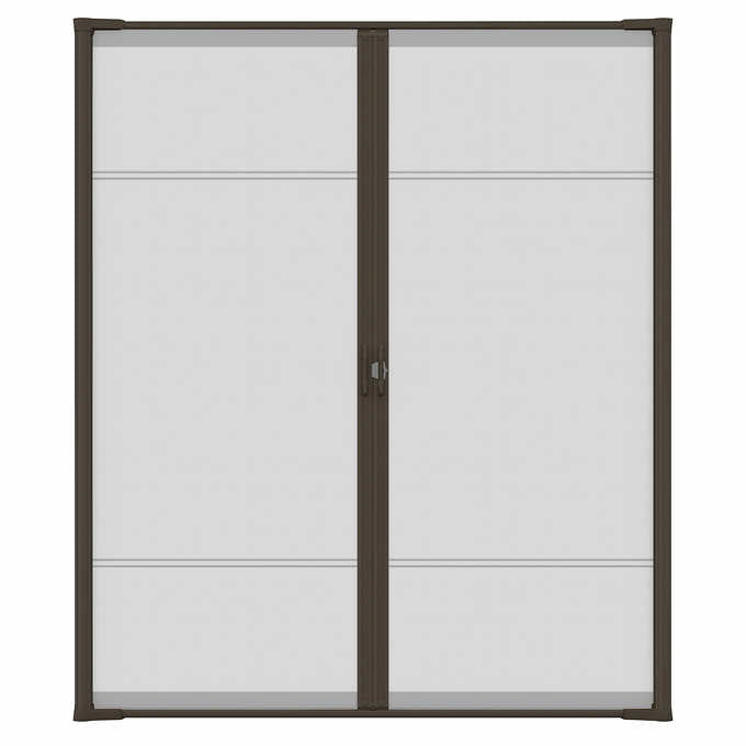 Cool Retractable Screen Door for Double Door Opening