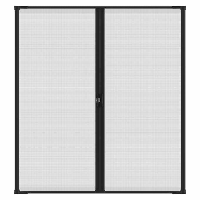 Cool Retractable Screen Door for Double Door Opening