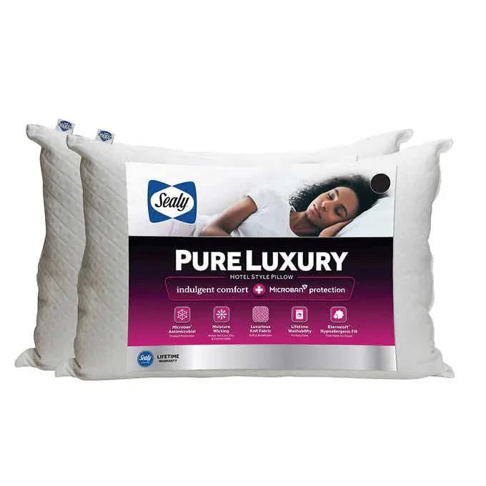 Sealy Sterling Pure Luxury Pillow, 2-pack
