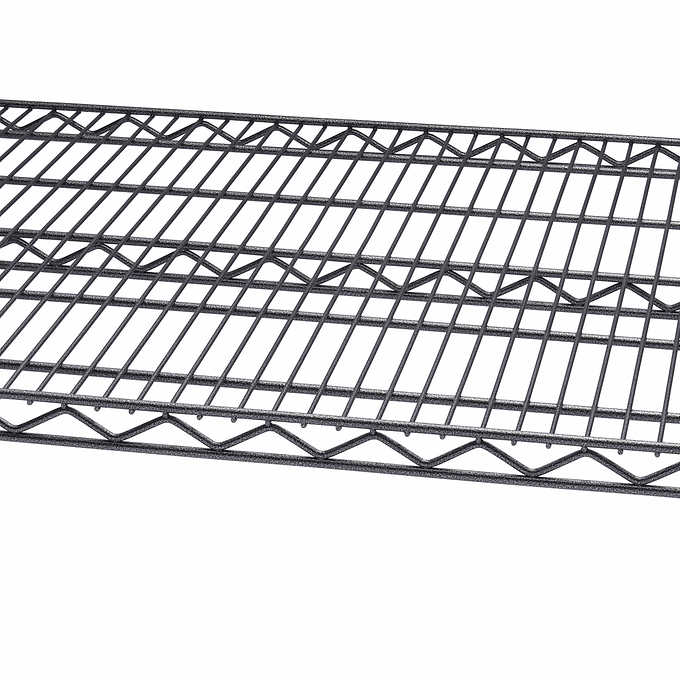 5-Tier Heavy Duty Wire Shelving Rack, 60" x 24" x 72" NSF, Includes Wheels