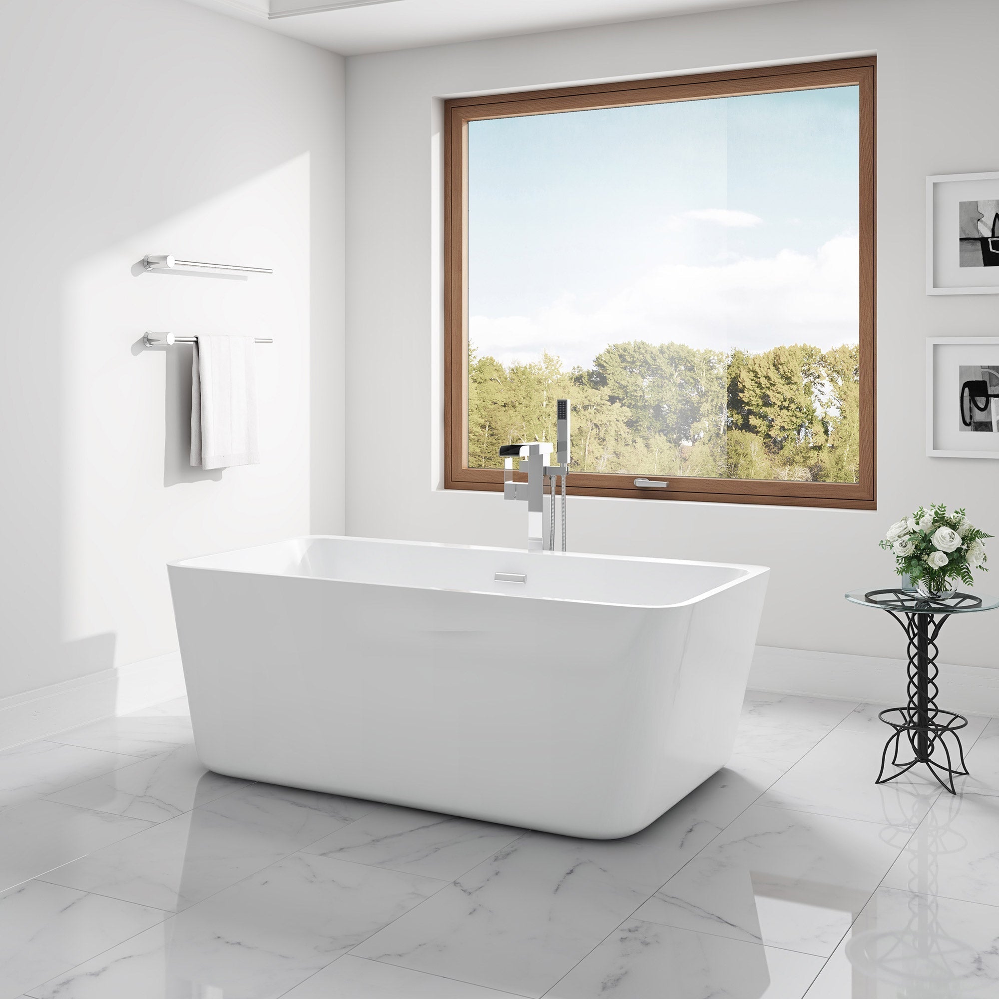 OVE Decors Vega 63" Freestanding Bathtub