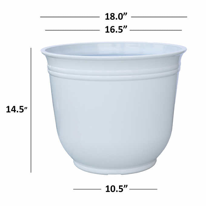 Theo Resin Planters by Trendspot, 2-pack