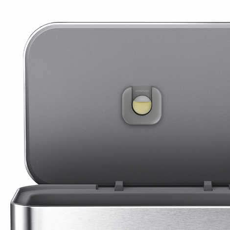 simplehuman 55L Rectangular Step Can with Plastic Lid