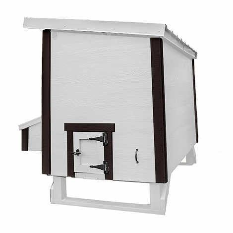 OverEZ Farmhouse Large Chicken Coop with Feeder and Waterer