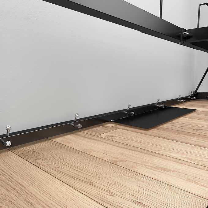 Boutique Full Wall Bed with Two Storage Units and Drawer