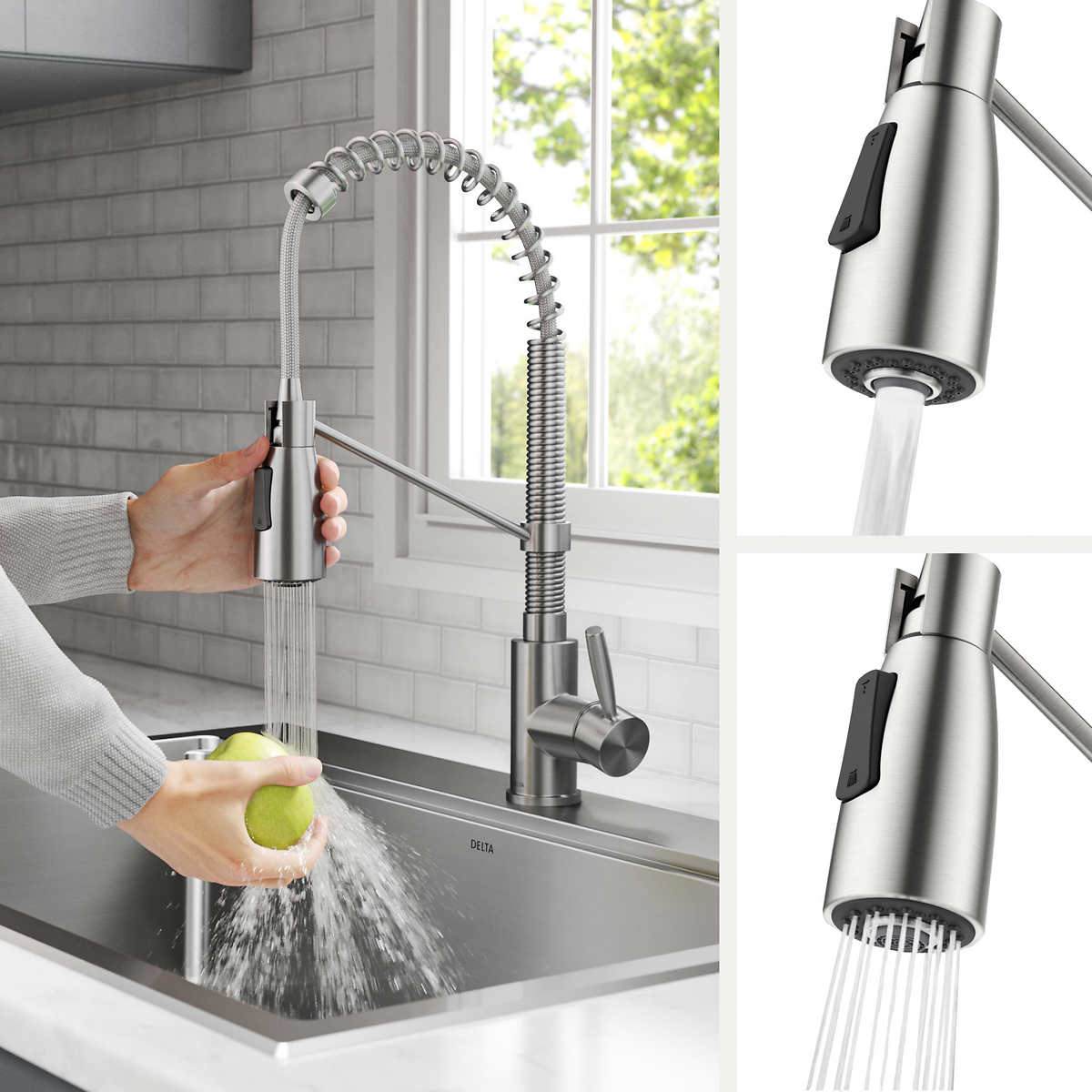Delta Pull-Down High Arc Single Handle Kitchen Faucet