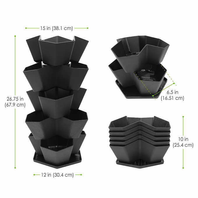 5-tier Stackable Planter by Multy