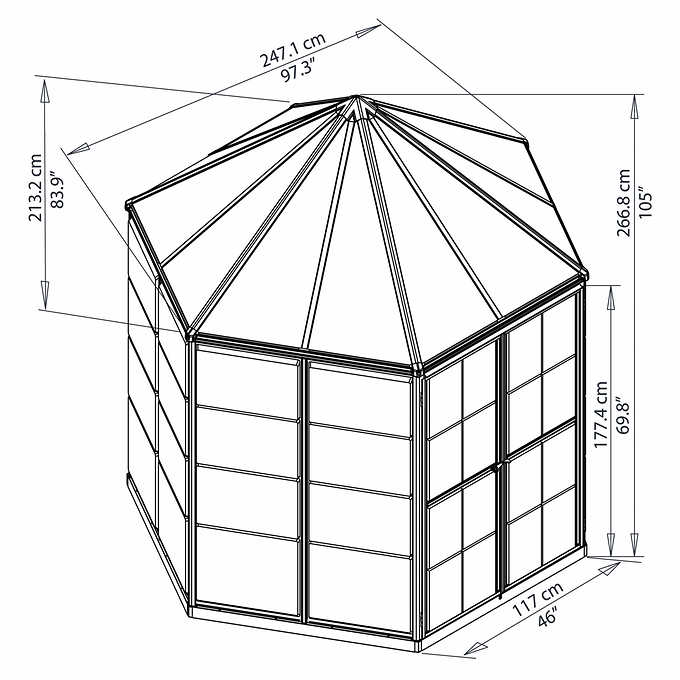 Palram Canopia Oasis Hexagonal Greenhouse