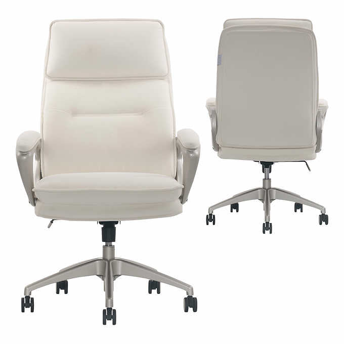 Lillian August Peyton Plush Velvet High Back Office Chair