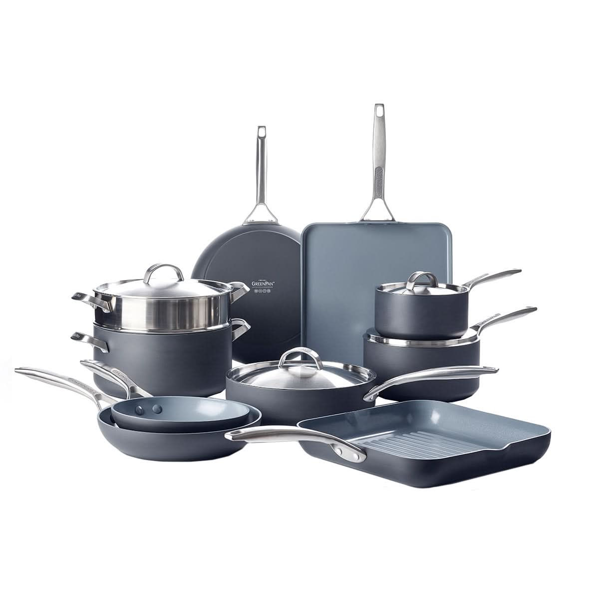 GreenPan Paris Pro 14-piece Non-Stick Cookware Set