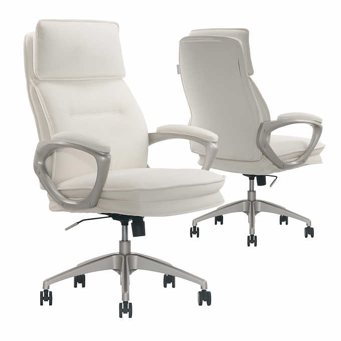 Lillian August Peyton Plush Velvet High Back Office Chair