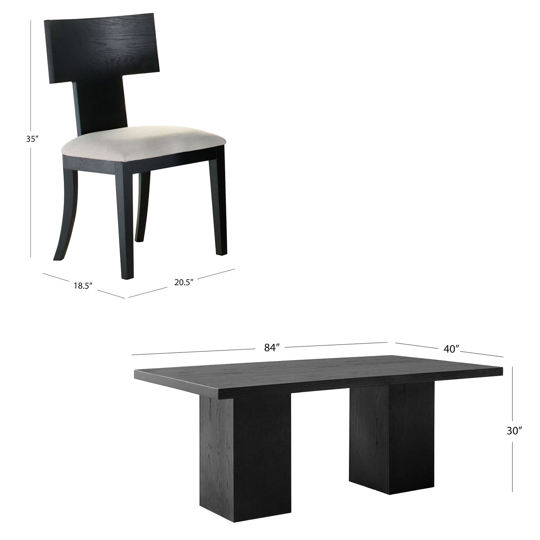 Ainsley 7-Piece Dining Table Set