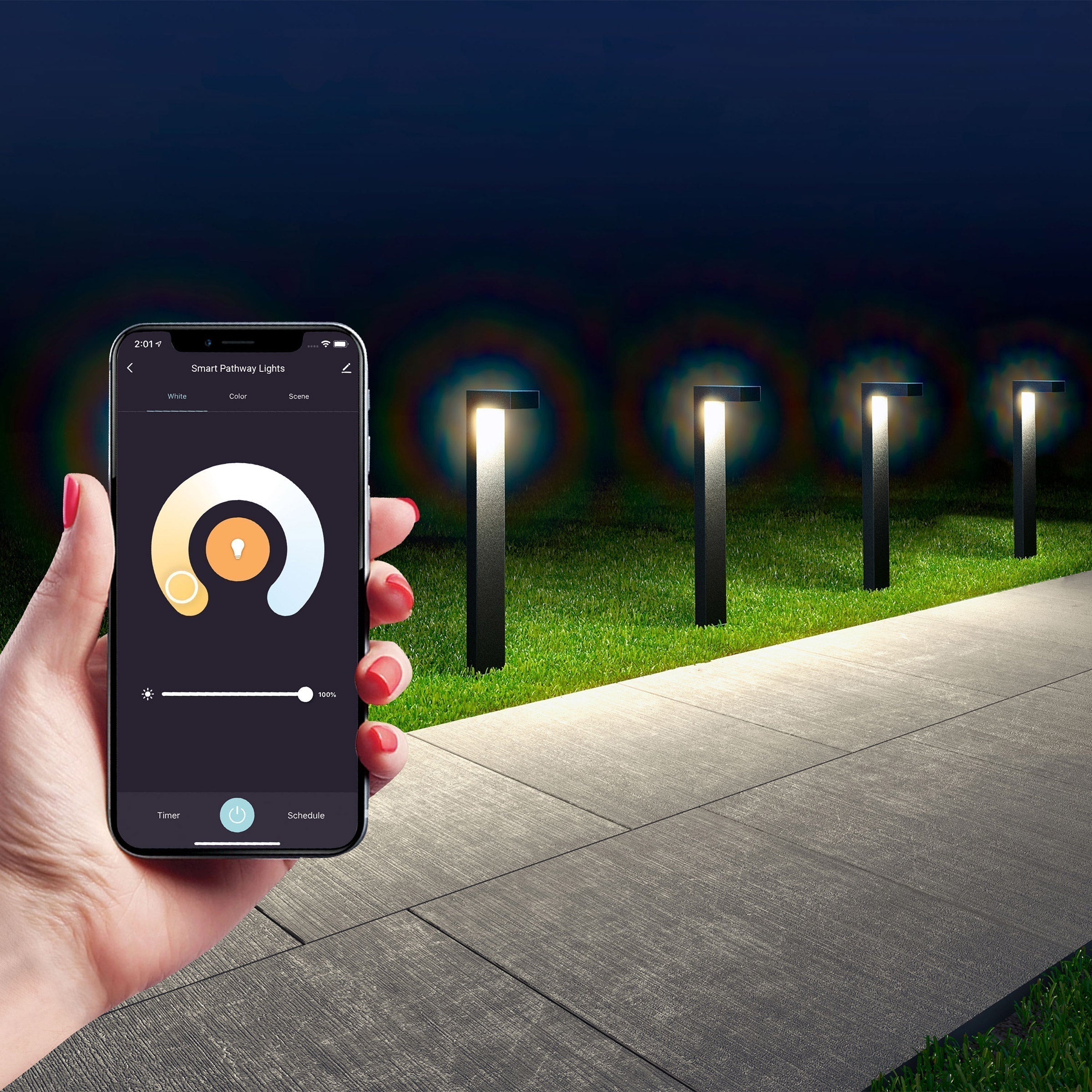 Atomi Smart Wi-Fi Platea Outdoor Pathway Lights