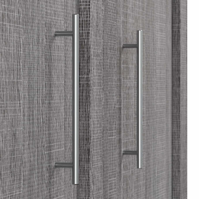 Boutique Full Wall Bed with Two Storage Units and Drawer