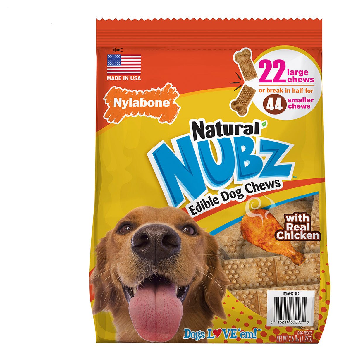 Nylabone NUBZ Dog Chews, 22-count, 2-pack Image