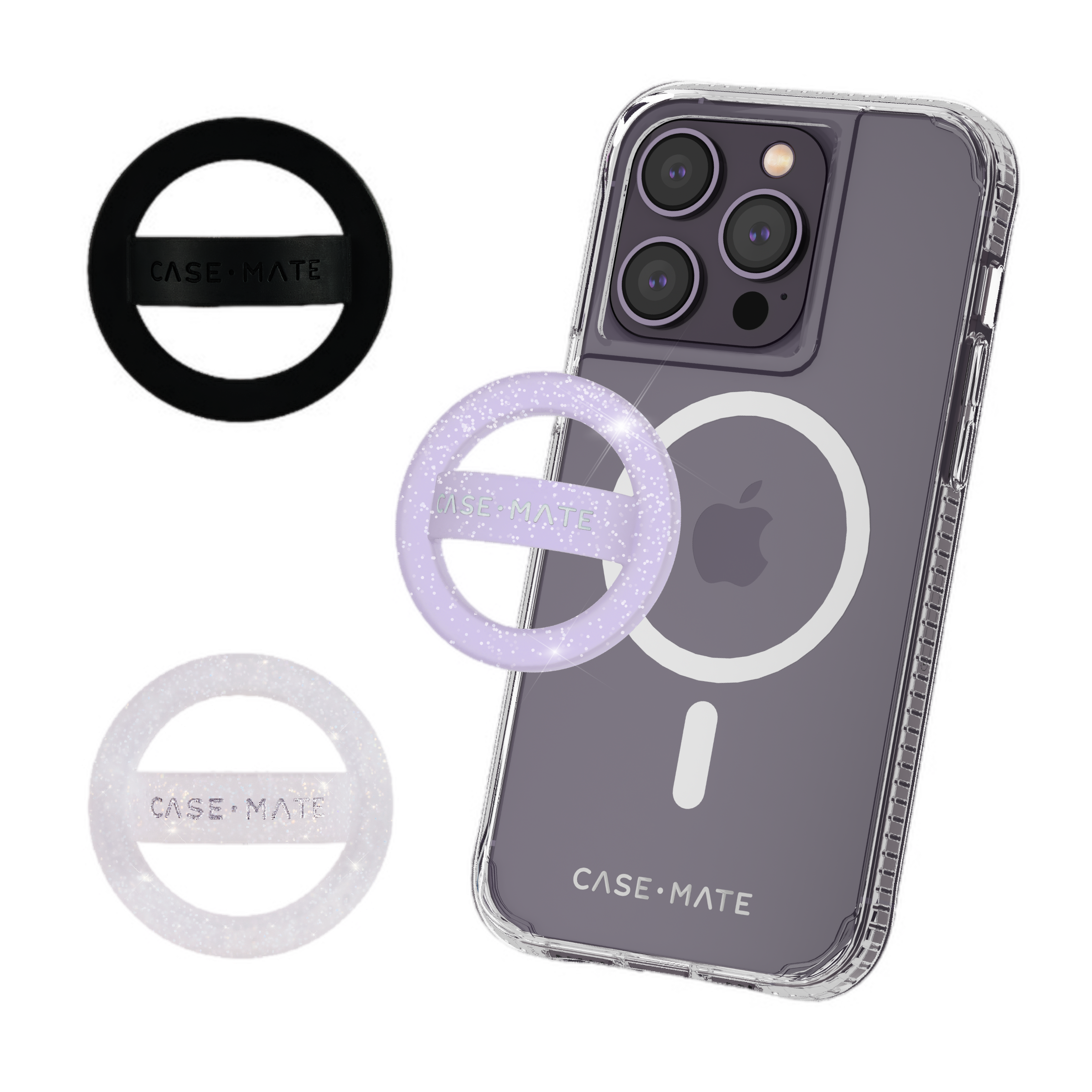 MagSafe Loop Grip 3 Pack (Black, Purple, Sparkle)