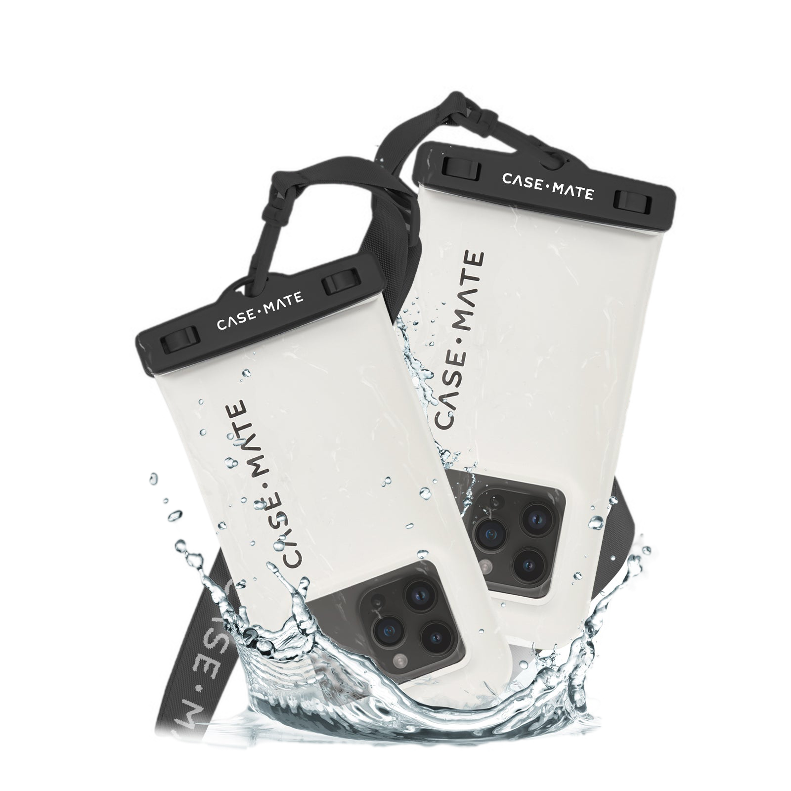 Case-Mate Waterproof Floating Pouch - 2 Pack (Sand Dollar)