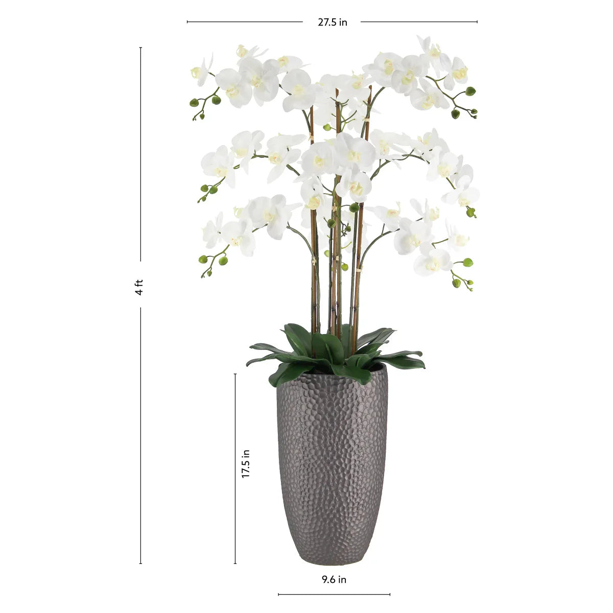 Faux 4’ Phalaenopsis Orchid